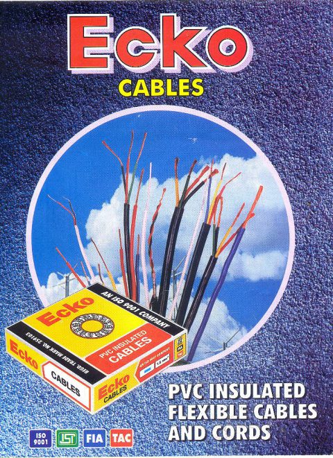 pvc insulated flexible cables cords manufacturers india ecko cables